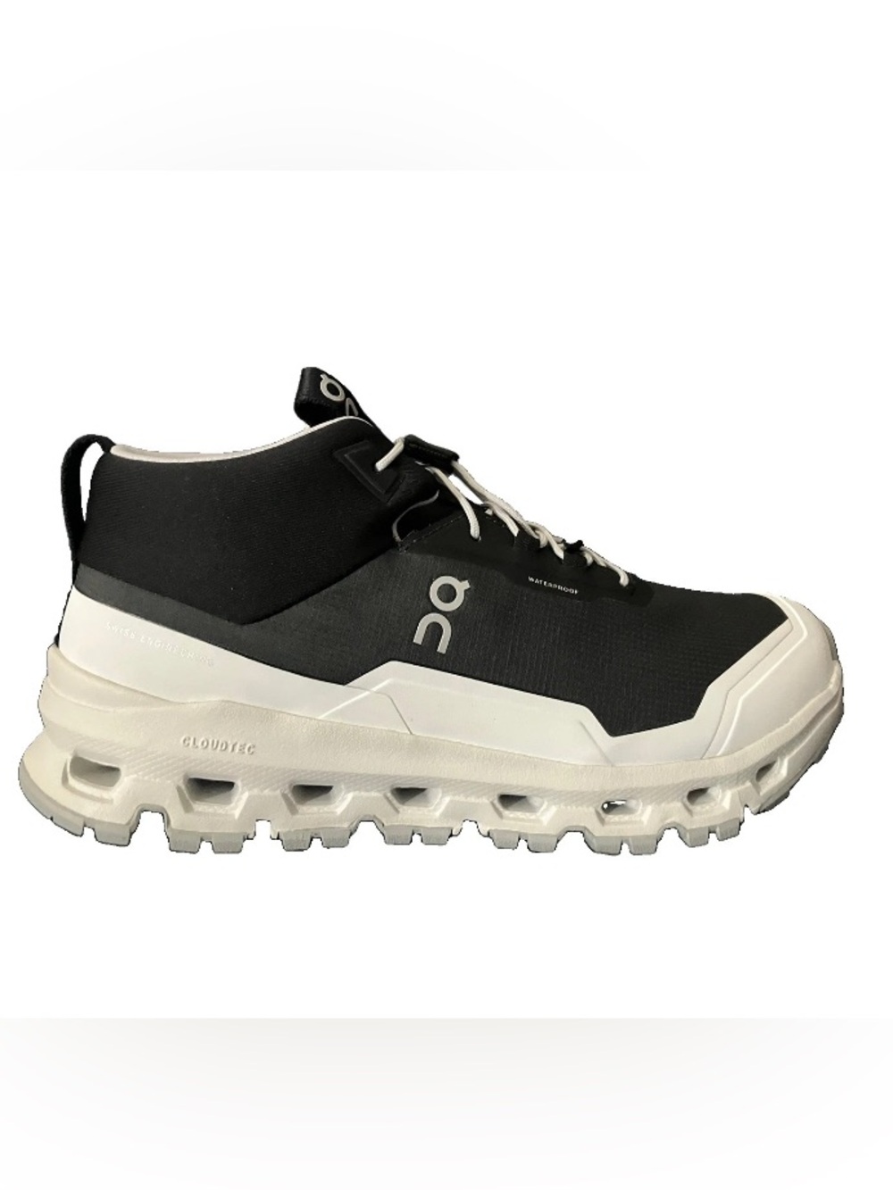On Cloudhero Mid Waterproof Size 5.5 Youth Fits Women’s 7 Hiking Shoes Black